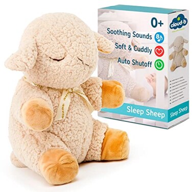 Cloud b Sound Machine with White Noise Soothing Sounds   Cuddly Stuffed Animal   Adjustable Settings and Auto-Shutoff   Sleep Sheep