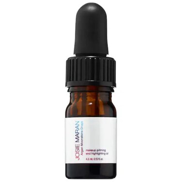 Josie Maran Argan Moonstone Drops Makeup Priming and Highlighting Oil - Travel Size, 0.15 Fl Oz / 4.5 ml