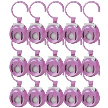 Aromapod Natural Airflow Personal Essential Oil Diffuser with 15 Aromapods &amp; 30 Unscented Refill Pads for Bedroom - Bathroom - Kitchen - Home - Office - Travel (Lavender)