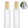 XINGZI 2PCS 120ML 4OZ Empty Frosted Glass Lotion Bottle with White Pump Head and Cap Emulsion Shower Gel Shampoo Conditioner Storage Holder Portable Refillable Cosmetic Travel Containers Jars