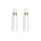 2Pcs 100ML/3.3 oz Empty Refillable Glass Lotion Bottles Pump Press Bottle White Upscale Travel Cosmetic Container Dispenser for Foundation Essential Oils Cream