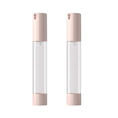 8 Pcs 30ml/1oz Airless Pump Bottles Empty Clear Plastic Vacuum Bottle with Lid Travel Size Cosmetic Containers for Liquid Foundation Lotion Moisturizer Emulsion Serum