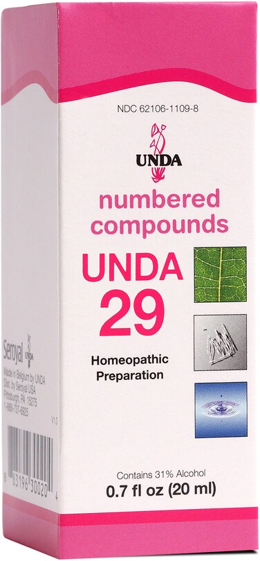UNDA 29 Numbered Compounds   Homeopathic Preparation   0.7 fl. oz.