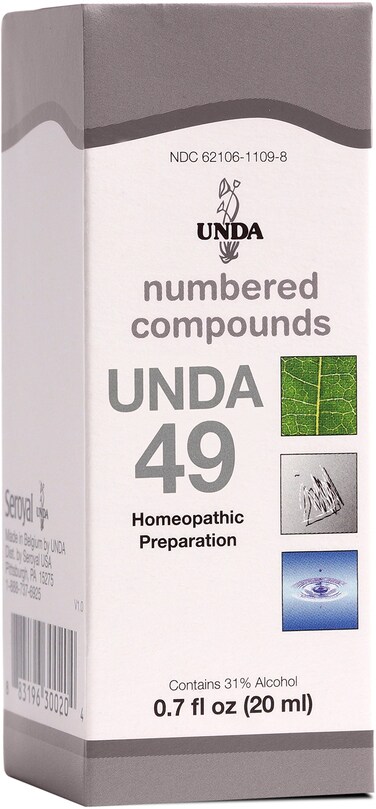 UNDA 49 Numbered Compounds   Homeopathic Preparation   0.7 fl. oz.