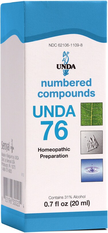 UNDA 76 Numbered Compounds   Homeopathic Preparation   0.7 fl. oz.