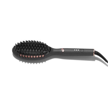 T3 Edge Heated Smoothing, Styling &amp; Straightening Brush with Ion Generator, 3 Heat Settings, Custom-Blend Ceramic Surface