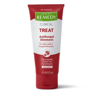Medline Remedy Clinical Antifungal Ointment, 2.5 oz., Effective Treatment for Athlete's Foot &amp; Ringworm, Single Tube