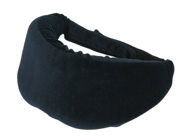 Deluxe Comfort Sleep Soft Memory Foam Eye Mask - 50% Cotton &amp; 50% Polyster - Soft Memory Foam - Adjustable Strap - Sleeping Mask, Black