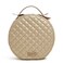 Vera Bradley Round Travel Cosmetic Makeup Organizer Case, Champagne Gold Pearl