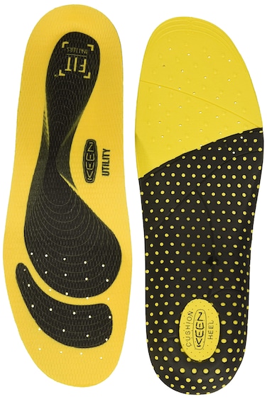 KEEN Utility Men's K-10 Gel Insole Replacement with Heel Pad for Neutral Arch Support Accessories, Yellow, S Regular US