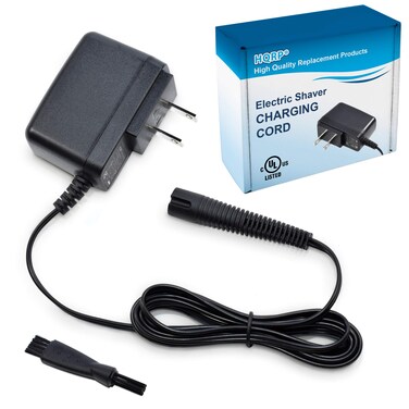 HQRP 12V Charger Compatible with Braun Series 7 9 3 5 1 XT5 Electric Razor 3040s 340s 9385cc 370 720 760cc 790cc 720s-4 7865cc 9090cc 9330s 5018s 9095cc 3350cc-4 390cc Shaver AC Adapter Power Cord