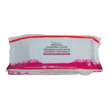 Cardinal Health Personal Cleansing Wipe 9 x 13" 2AWU-64, 1 Pack 64 Wipes