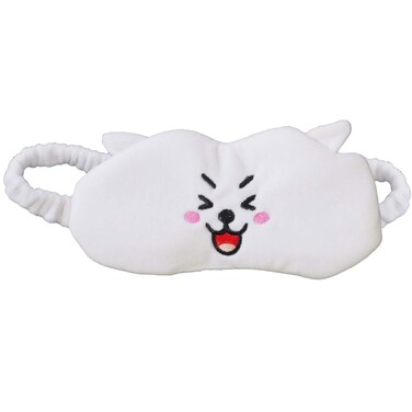 BT21 LINE FRIENDS RJ Sleep Mask, Eye Cover Blindfold for Sleeping, White, One Size