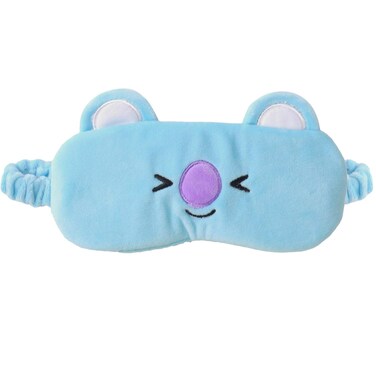 BT21 LINE FRIENDS KOYA Sleep Mask, Eye Cover Blindfold for Sleeping, Light Blue, One Size