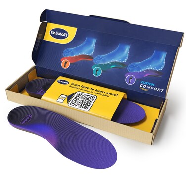 Dr. Scholl's Custom FiT Comfort Insoles, High Arch Support Inserts for Women Size 6.5-7, Men 5.5-6, Full Length Insoles Men Women, All Day Comfort, Supports Plantar Fascia, High Arch Support CF520
