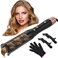 Automatic Curling Iron, Meidiero Auto Hair Curlers with 1" Hair Curler Large Barrel Cool Air Anti-Tangle Rotating Curling Wand Iron for Hair Styling Dual Voltage with Auto Shut-Off 4 Tempe Settings