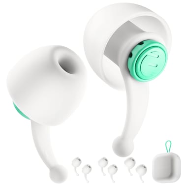 High Fidelity Concert Ear Plugs for Noise Reduction, Silicone Reusable Protection Earplugs, Earplugs for Motorbike Ride, Musician, Work, Festivals, DJ, Sleep, Easy to Focus and Concentrate - Green