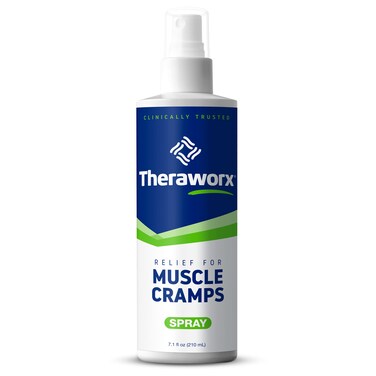 Theraworx Relief for Muscle Cramps Spray Fast-Acting Muscle Spasm, Leg Soreness with Magnesium Sulfate - 7.1 oz - 1 Count
