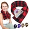 SunnyBay Microwave Heating Pad, Microwavable Heated Neck and Shoulder Wrap, Soothing Weighted Moist Heat or Ice Pack with Flaxseed and Lavender, FSA HSA Approved, 26x5 Inches, 2.5 lbs, Buffalo