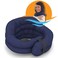 SunnyBay Microwave Heating Pad, Microwavable Heated Neck and Shoulder Wrap, Hands-Free Weighted Moist Hot or Cool Pack, Soft Fleece Cover and Flaxseed Filling, 26 Inch Length, Navy