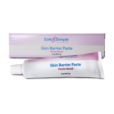 Safe n' Simple Stoma Skin Barrier Paste - 2 oz - Protective Ostomy Supplies - Stoma Adhesive Skin Protectant Paste - Ostomy Skin Barrier, Classic Formula Pectin Based