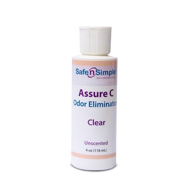 Safe n' Simple Assure C - Lubricating Ostomy Pouch Deodorant - Colostomy Bag Odor Eliminator - Colostomy Deodorizer Lubricant - 4 Fluid Ounce Drops