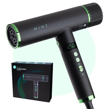 MINT Hummingbird Smart Professional Hair Dryer with Diffuser   Best Lightweight Blow Dryer with Brushless Motor   High Speed Ionic Hair Dryer with Ultra Quiet BLDC Motor