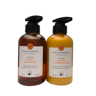 Yucatan Herbal Mayan Bee Honey Shampoo and Conditioner Set