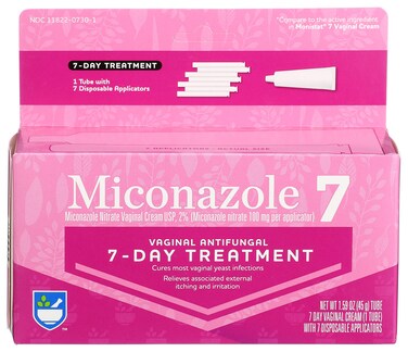 Rite Aid Miconazole 7, Miconazole Nitrate Vaginal Cream, USP 2%   7 Day Treatment   Antifungal Cream   Feminine Care   Yeast Infection Treatment for Women   Female Hygiene Products   Feminine Itch