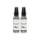 EuroSpa Aromatics Pure Eucalyptus Oil ShowerMist and Steam Room Spray, All-Natural Premium Aromatherapy Essential Oils - Tea Tree Infused, 2oz, 2 Pack