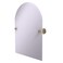 Allied Brass Frameless Arched Top Tilt Beveled Edge Wall Mirror, Unlacquered Brass
