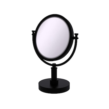 Allied Brass DM-4/4X-BKM 8-Inch Table Mirror with 4X Magnification, 15-Inch, Matte Black