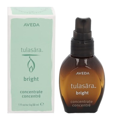 Aveda Tulasara Bright Concentrate   Brightening Serum with Licorice Root &amp; Vitamin C   Visibly Evens Skin Tone Over time   97% Naturally Derived*, 1 Fl Oz