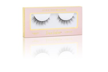 False Eyelashes Pack - Fake Eyelashes Extensions - Soft, Fluffy Falsies with Tapered Ends &amp; Professional-Grade Band - Handmade, Vegan, Reusable - Natural Black - Fairy Tale