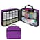 Large Padded Pill Bottle Organizer, Medicine Bag, Case, Carrier for Medications, Vitamins, and Medical Supplies - Travel Medicine Organizer and Home Storage Med Bag - Purple (Without Lock)