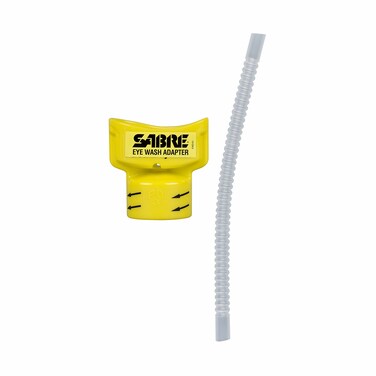 SABRE Eye Wash Adapter - Turns Water Bottle into Eye Wash Device - Flushes Contaminants from the Eye , Yellow, 2.4 oz