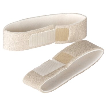 Flents Finger &amp; Toe Wraps, Compression Bandage Supports &amp; Aligns, 2 Straps with Hook &amp; Loop Closure Black