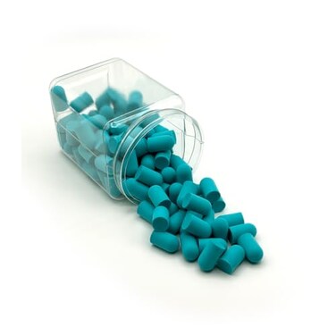 Flents Super Sleep Foam Ear Plugs, 50 Pair for Sleeping, Snoring, Loud Noise, Traveling, Concerts, Construction, &amp; Studying, Teal, Made in The USA
