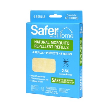 Safer Home SH1200R4R Natural Mosquito Repellent Refills - 4 Refills Pads Included