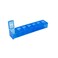 EZY DOSE Weekly (7-Day) Pill Case, Medicine Planner, Vitamin Organizer Box, Convenient and Easy to Use, Large Compartments, Travel Friendly, Blue, Made in the USA, BPA Free