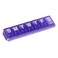 EZY DOSE Weekly (7-Day) Pill Planner, Medicine Case, Vitamin Organizer Box, Large Locking Compartments to Secure Prescription Medication and Prevent Accidental Spilling, Purple