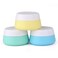 EZY DOSE Silicone Jar, Multi-Purpose Travel-Sized Container, Washable and Reusable, Versatile and Durable Container for Storage, Organizing and Preserving, Blue, Yellow, and Green, BPA Free, 3-Pack