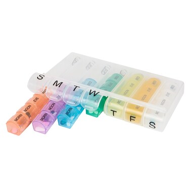 Travelon 7 Day Pill Organizer, Colored