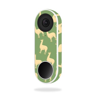 MightySkins Skin Compatible with Nest Hello Video Doorbell - Llama   Protective, Durable, and Unique Vinyl Decal wrap Cover   Easy to Apply, Remove, and Change Styles   Made in The USA