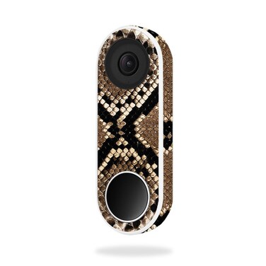 MightySkins Skin Compatible with Nest Hello Video Doorbell - Rattler   Protective, Durable, and Unique Vinyl Decal wrap Cover   Easy to Apply, Remove, and Change Styles   Made in The USA
