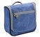 Lewis N. Clark Brushed Twill Hanging Toiletry Kit Bag for Travel Accessories, Shampoo, Cosmetics + Personal Items, Blue