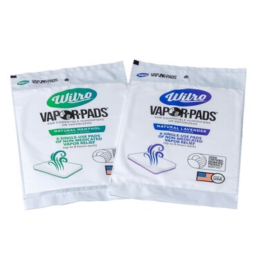 Wilro Sample Pack, 6 Calming Lavender &amp; 6 Soothing Menthol Vapor Pad for Humidifiers, Vaporizers and Waterless Plug in Units, Made in The USA, 12 Pack
