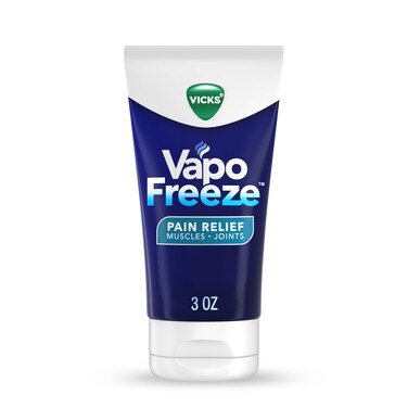 Vicks VapoFreeze Menthol Pain Relieving Cream 3oz, for Muscles &amp; Joint Pain Associated with Arthritis, Simple Backaches, Strains, Sprains, Bruises, Vicks Vapors, Penetrating Formula
