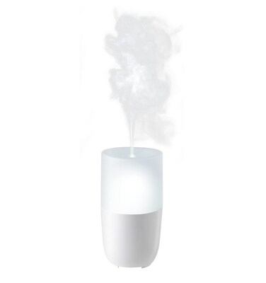 Ellia Soothe Ultrasonic Essential Oil Aromatherapy Diffuser   6.5hrs Continuous &amp; 13hrs Intermittent Runtime, Gentle Color-Changing Glow (ARM-310WT), White