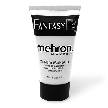 Mehron Makeup Fantasy FX Cream Makeup   Water Based Halloween Makeup   White Face Paint &amp; Body Paint For Adults 1 fl oz (30ml) (White)